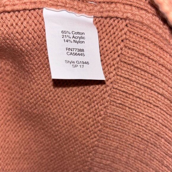 Madewell Womens Brownstone Sweater With Side Button Detail In Dusty Clay Size M - Picture 7 of 7